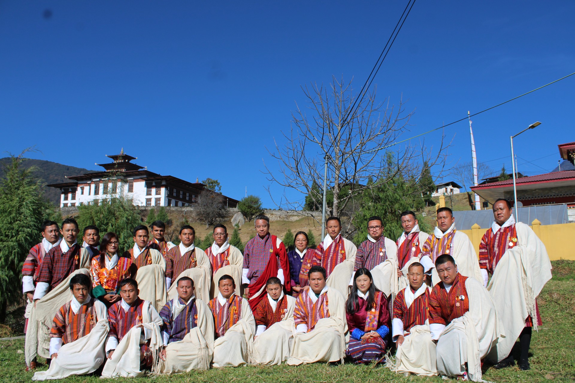 Dasho Dzongdag with Bronze Medal Recipients 