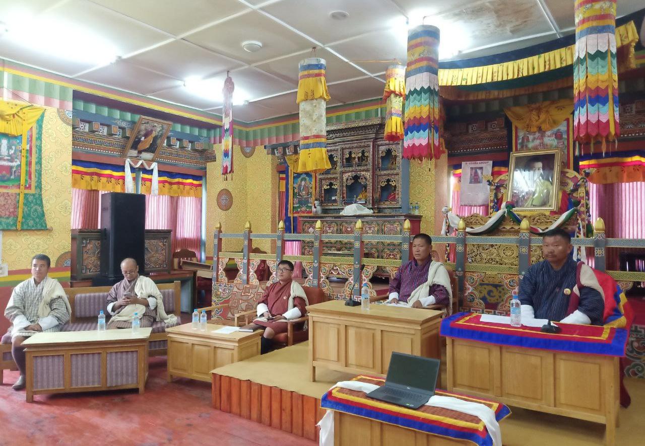 The handover ceremony of ‘The Project for Reconstruction of Irrigation Channels in Jamkhar Gewog, Trashiyangtse